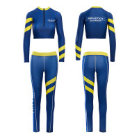 Комплект (топ с длинным рукавом+леггинсы) для грид-герлз RAVENOL "Stripes" (полоски)