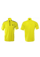 Рубашка-поло мужская на молнии 1/2 желтая ADIDAS