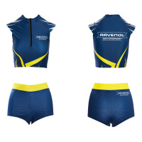 Комплект (топ с коротким рукавом+шорты) для грид-герлз RAVENOL "Tribal" (орнамент)