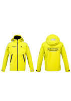 Куртка мужская 3 слоя желтая ADIDAS с логотипом RAVENOL