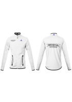 Куртка софтшел с карманами женская светло-серая ADIDAS с логотипом RAVENOL