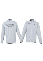 Куртка флисовая мужская светло-серая ADIDAS с логотипом RAVENOL