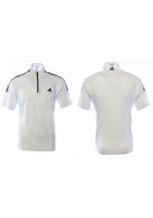 Рубашка-поло мужская на молнии 1/2 белая ADIDAS