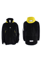 Куртка унисекс черная, капюшон желтый ADIDAS Gore-tex