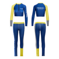 Комплект (топ с длинным рукавом+леггинсы) для грид-герлз RAVENOL "Chequer" (шашечки)