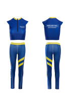 Комплект (топ с коротким рукавом+леггинсы) для грид-герлз RAVENOL "Stripes" (полоски)